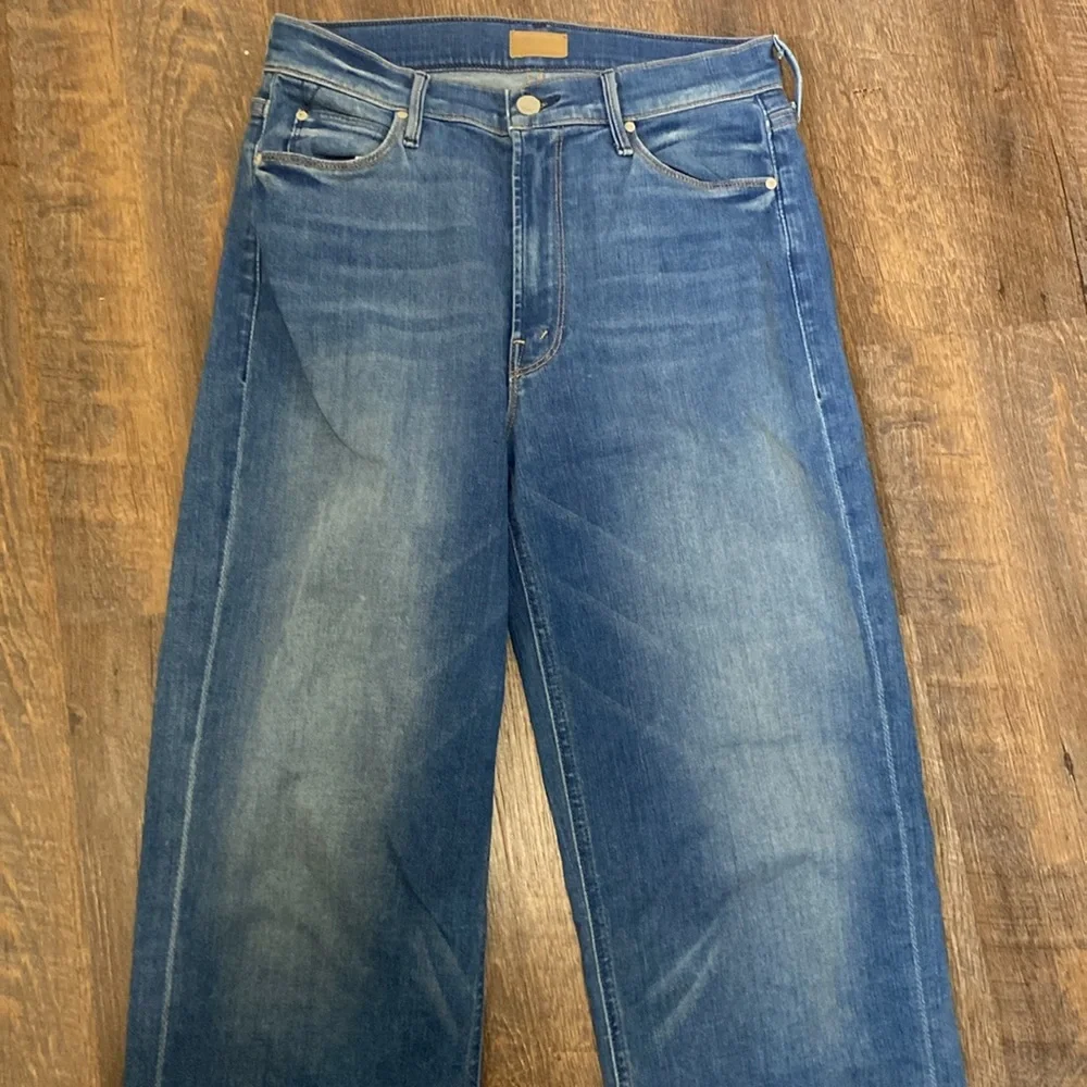 Mother Jeans The Maverick Understudy Birds of Paradise Hi Rise stacked cuffs/Hem - Picture 13 of 16